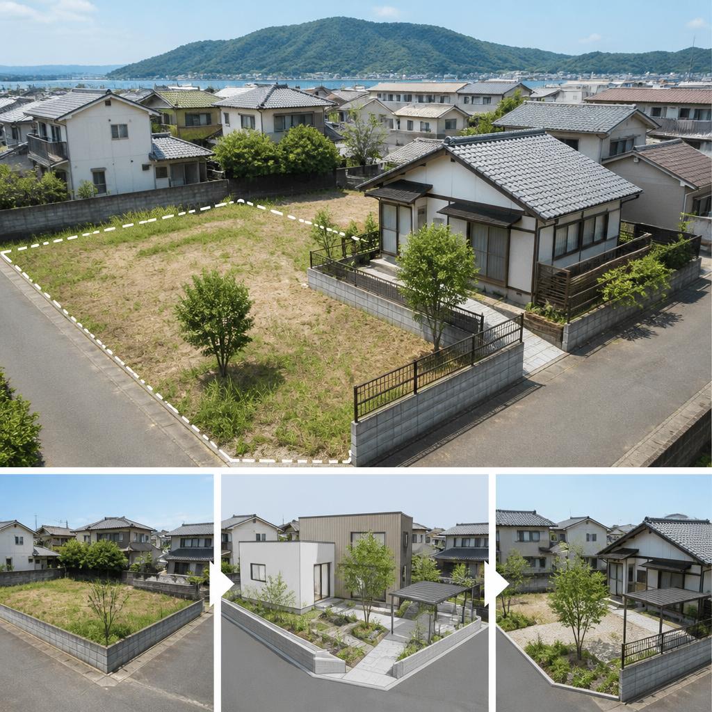 延岡市の空き家をお持ちの方へ。近所の空地を活用した売却プラン。