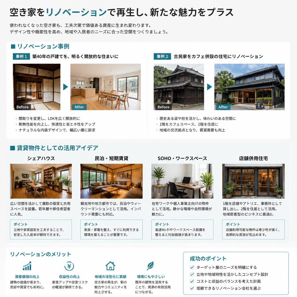 効果的な空き家活用法とは？