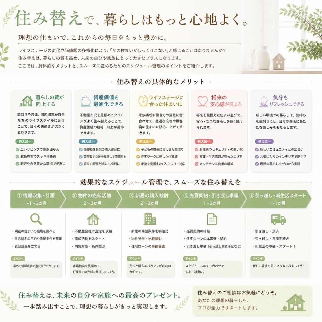 住み替えのメリットとそのプロセス