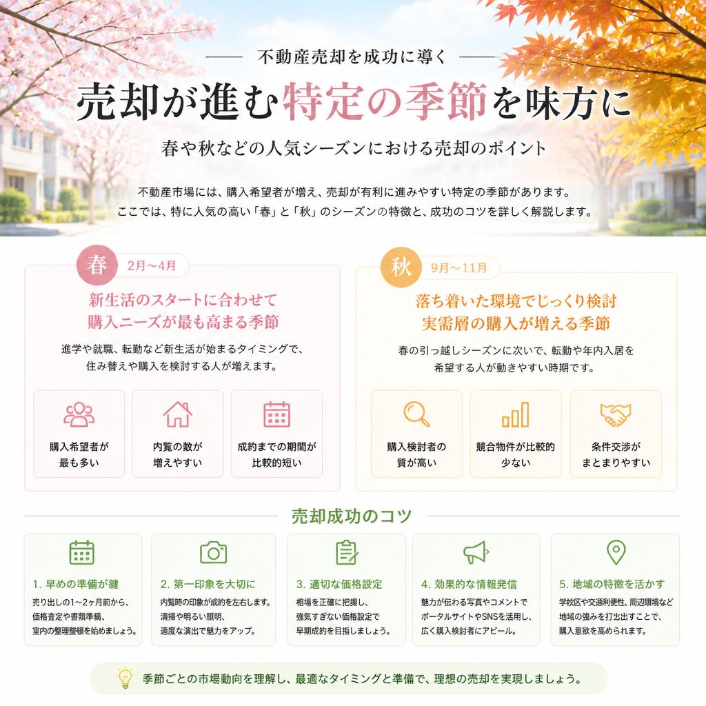 2. 人気のある売却シーズンはいつ？