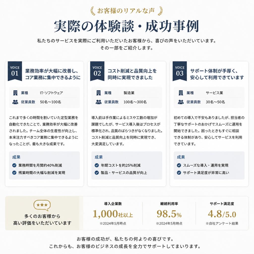 お客様の声