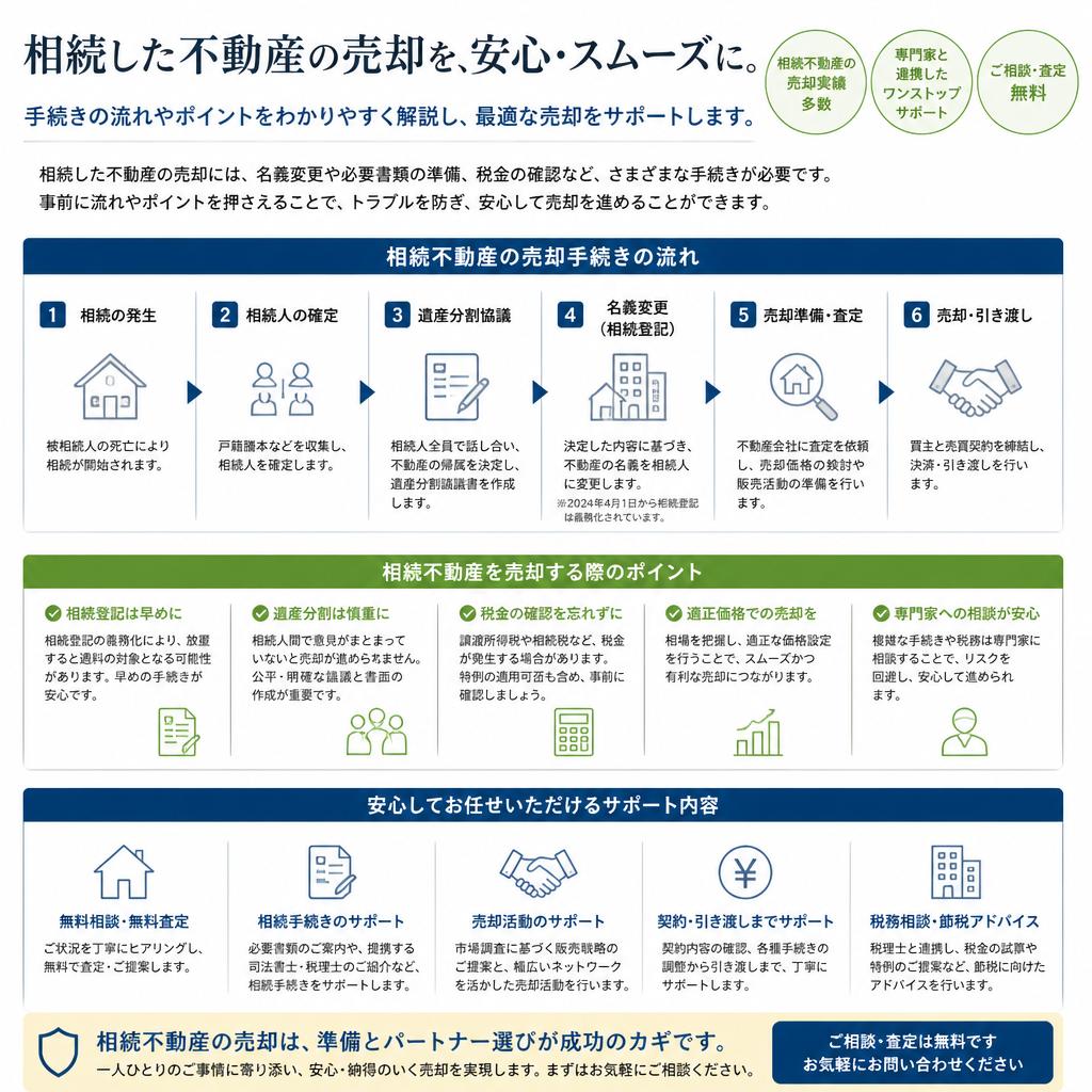 相続物件の売却サポート
