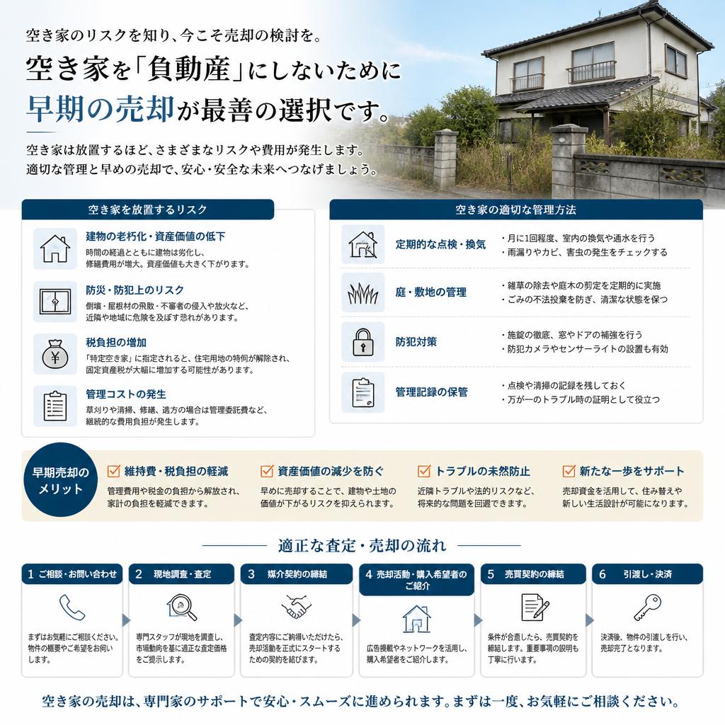空き家の管理と効果的な売却法