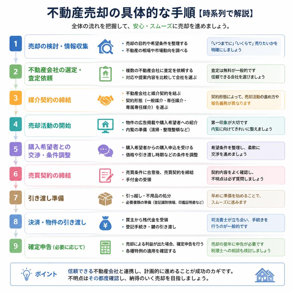 売却手順の全貌