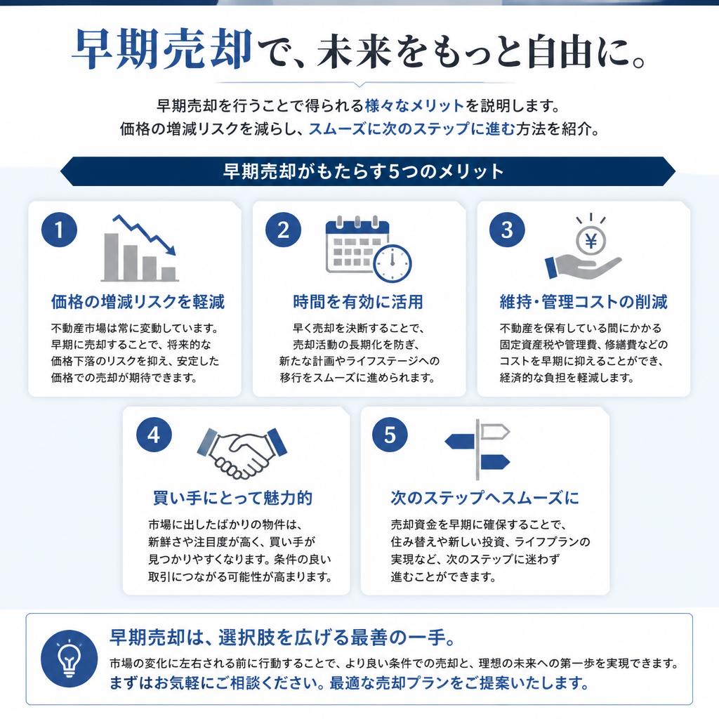 早期売却のメリットとは？