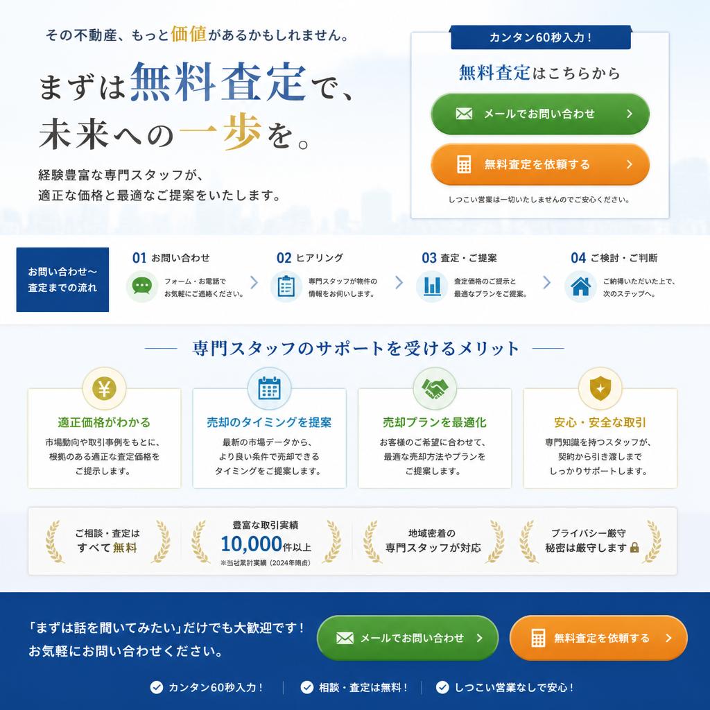 まずは無料査定から！