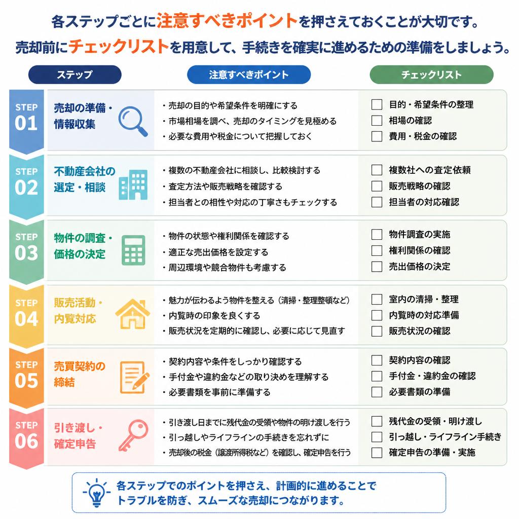 流れにおける重要なポイント