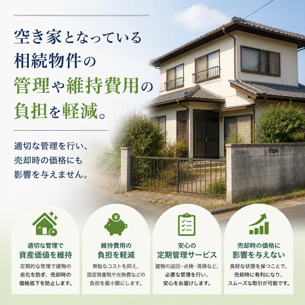 空き家の管理もお手伝い