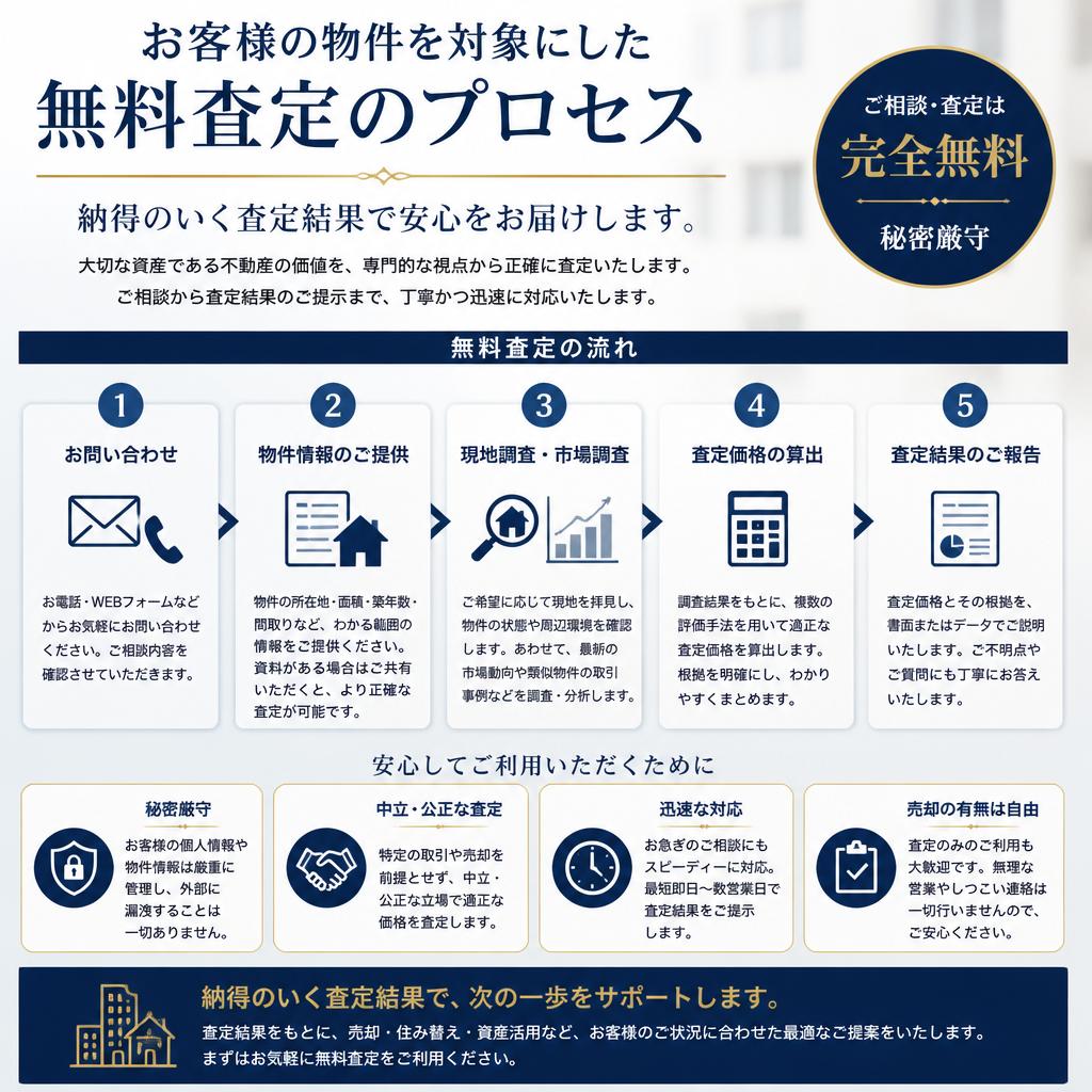 無料査定の流れ