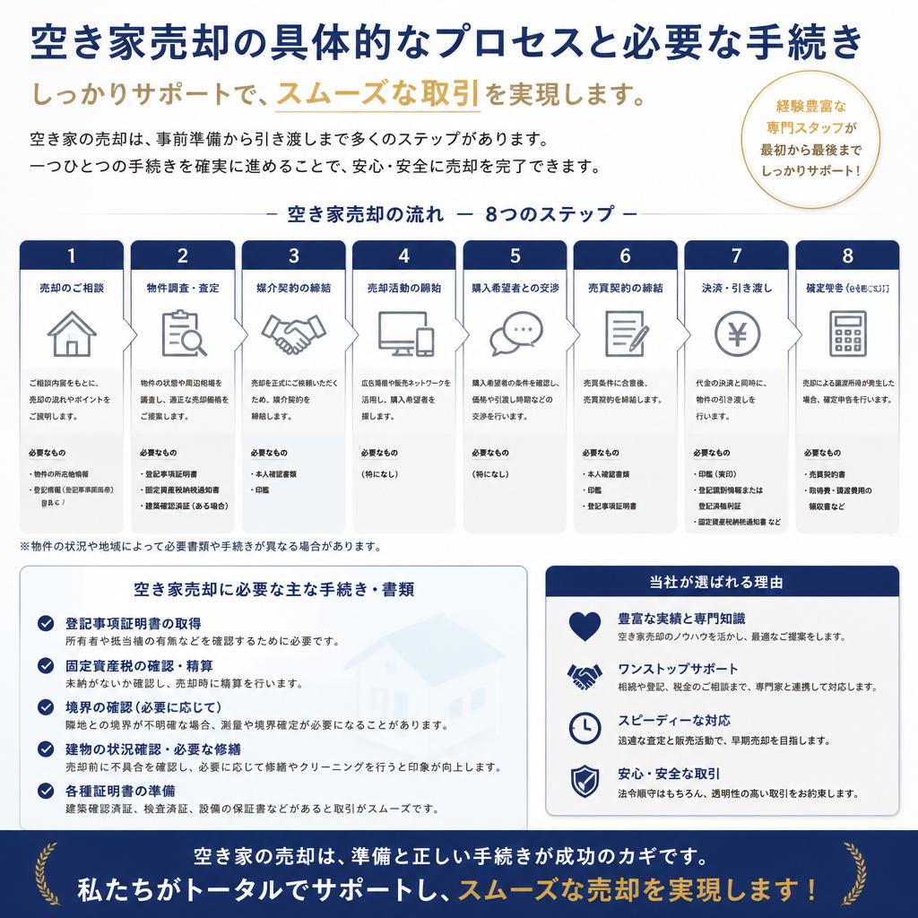 売却プロセスの流れ