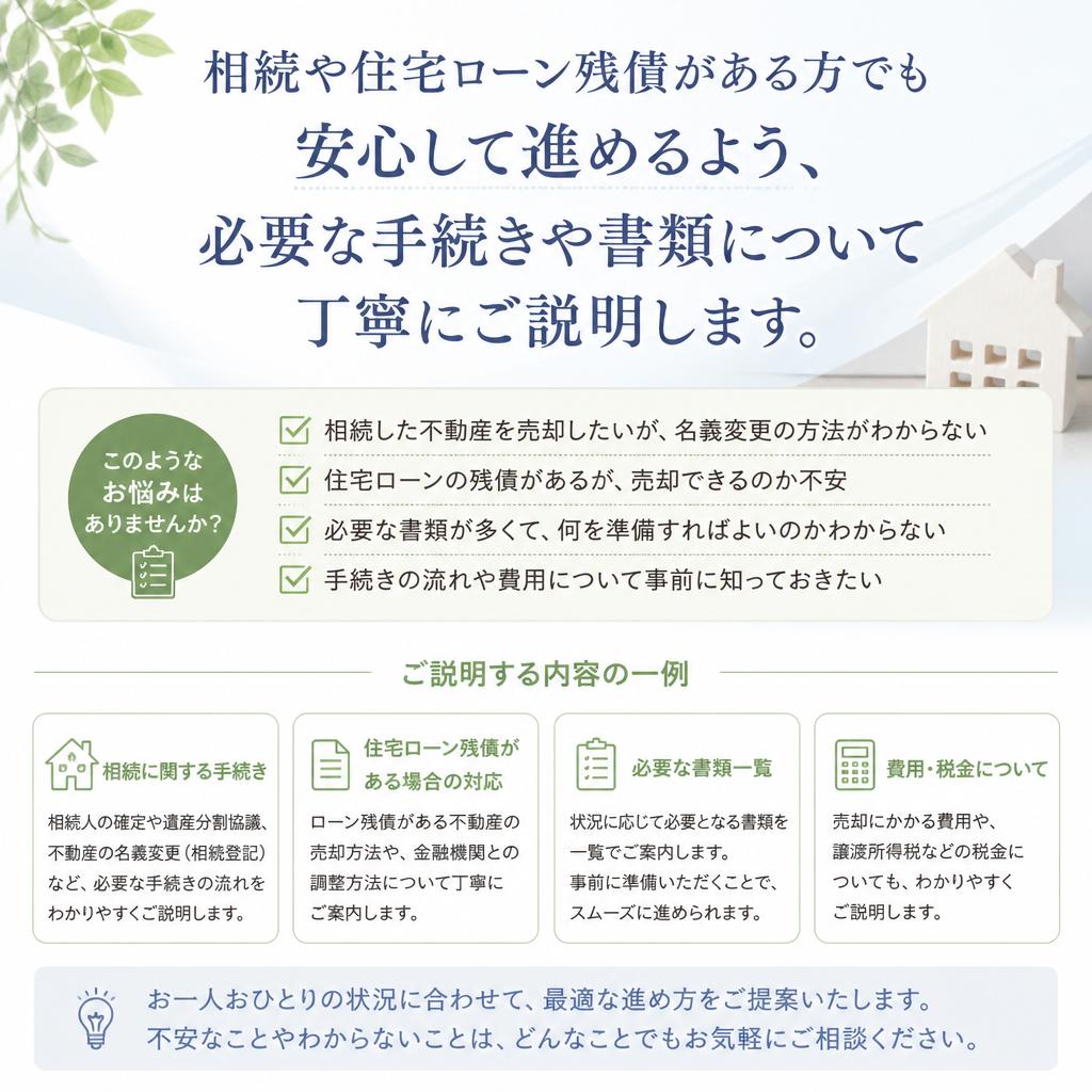 複雑な手続きも丁寧にサポート