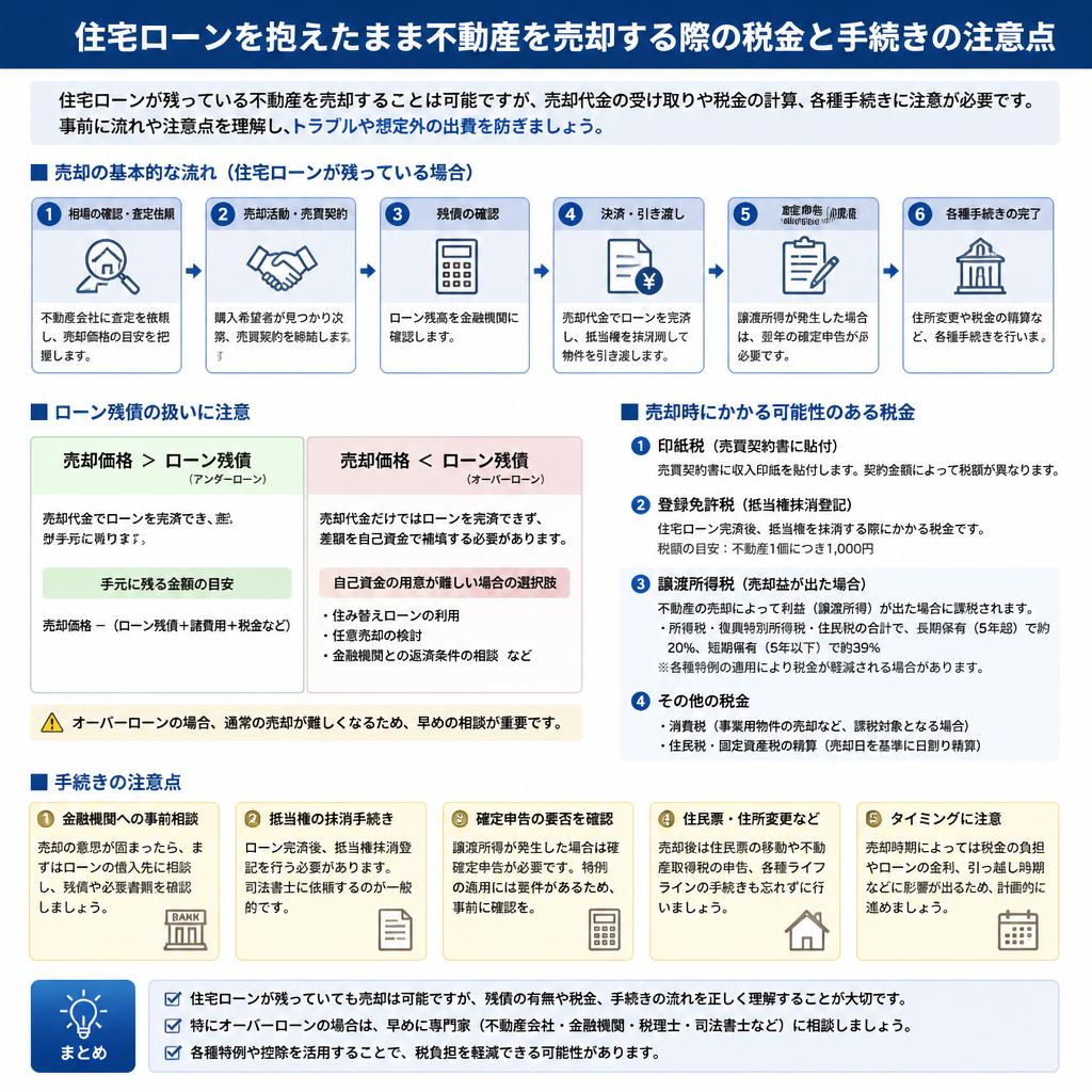 住宅ローンが残っている場合の対応
