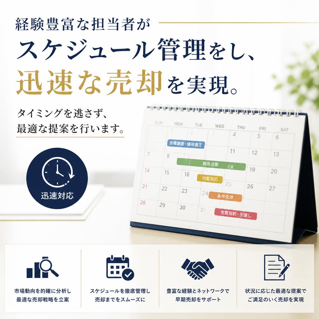 時間をかけずに売却を進める方法