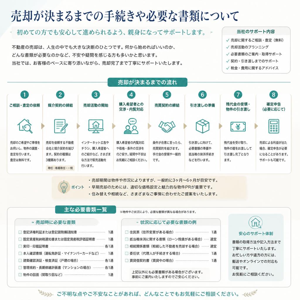 売却手続きの流れを解説