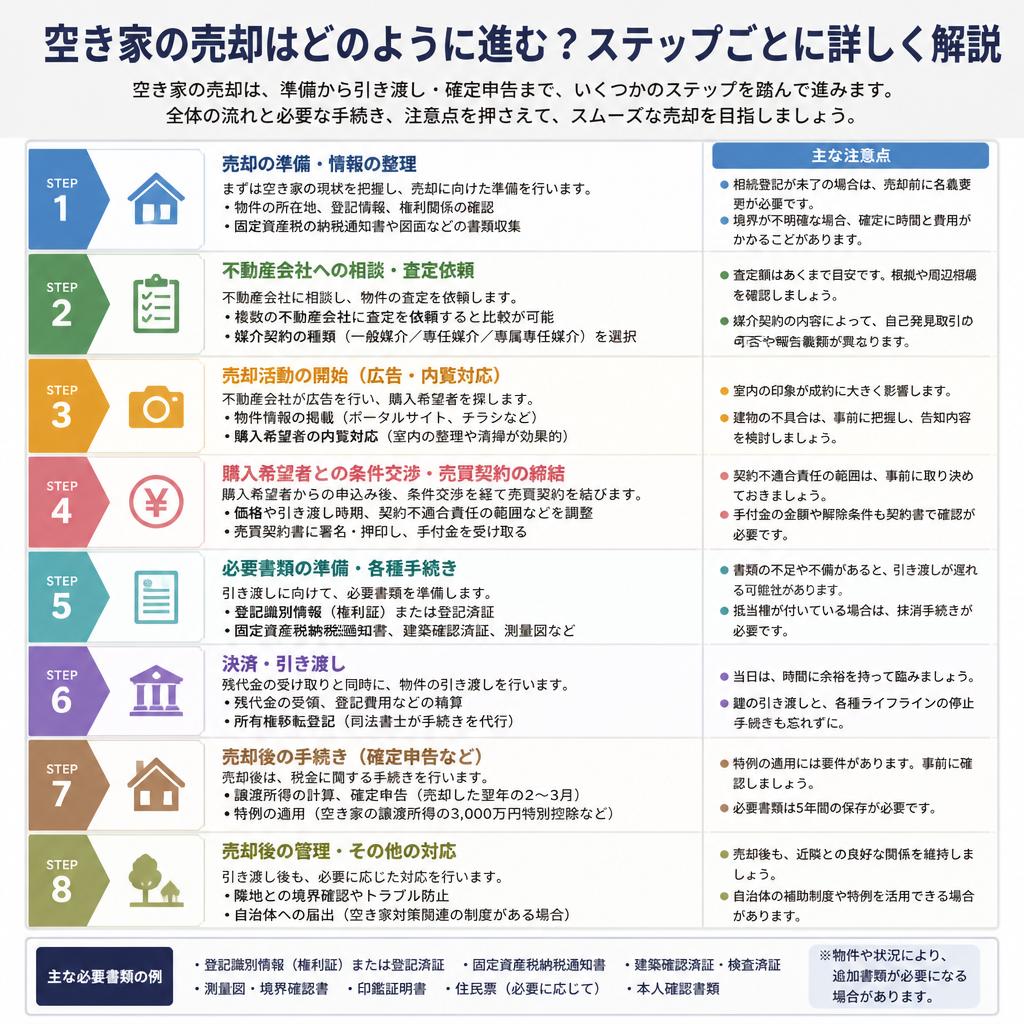 売却プロセスのご案内