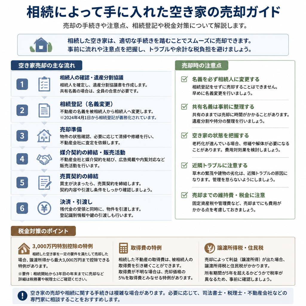 相続した空き家の取り扱い